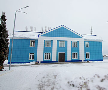 Фасад из металлокассет для Дворца культуры, с. Троицкое, Липецкая область